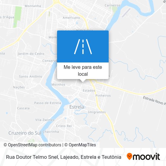 Rua Doutor Telmo Snel mapa