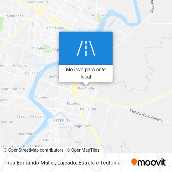 Rua Edmundo Muller mapa