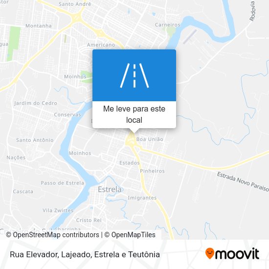 Rua Elevador mapa