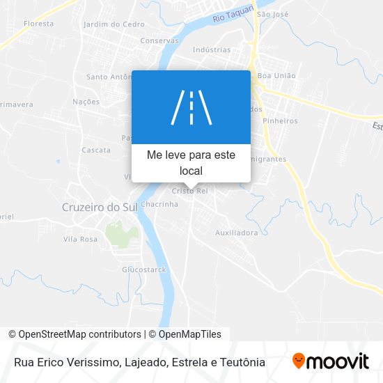 Rua Erico Verissimo mapa