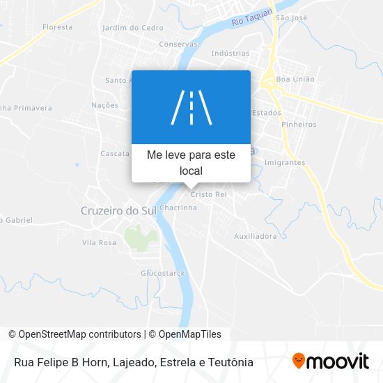 Rua Felipe B Horn mapa