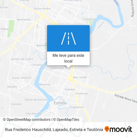 Rua Frederico Hauschild mapa