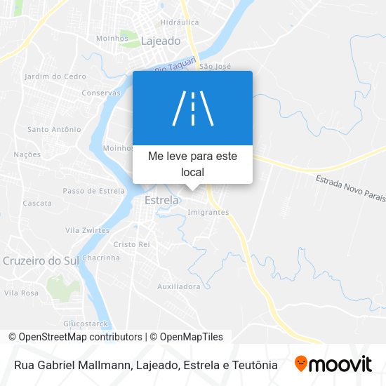 Rua Gabriel Mallmann mapa