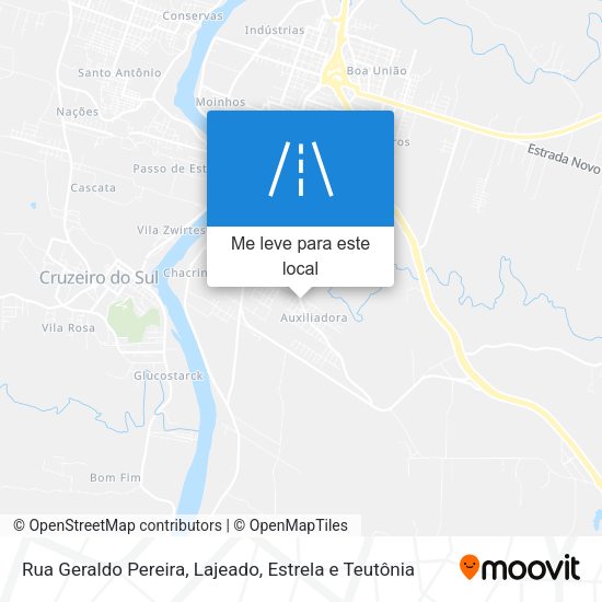 Rua Geraldo Pereira mapa