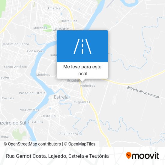 Rua Gernot Costa mapa
