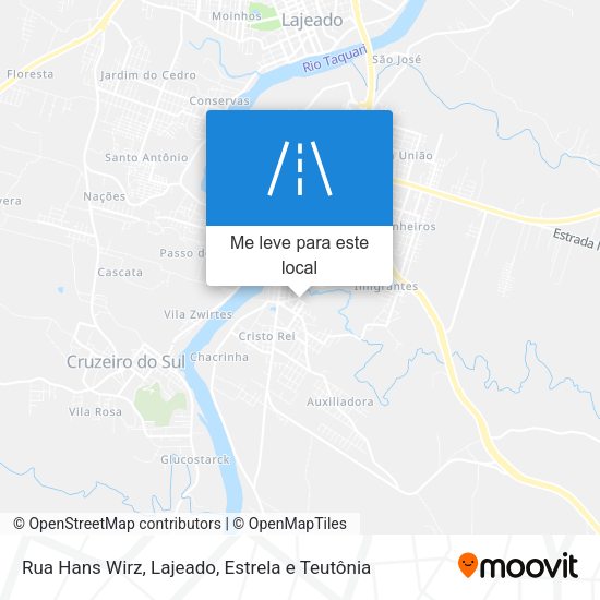 Rua Hans Wirz mapa