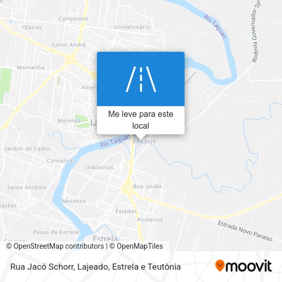 Rua Jacó Schorr mapa