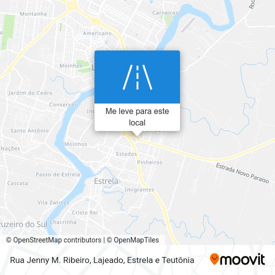 Rua Jenny M. Ribeiro mapa