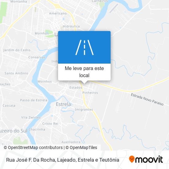 Rua José F. Da Rocha mapa