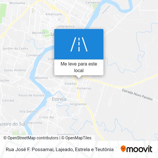 Rua José F. Possamai mapa