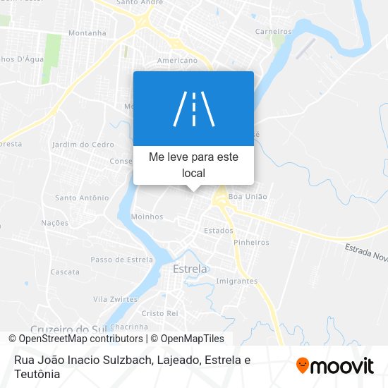 Rua João Inacio Sulzbach mapa