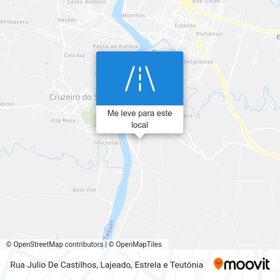 Rua Julio De Castilhos mapa