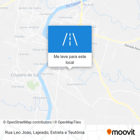 Rua Leo Joas mapa