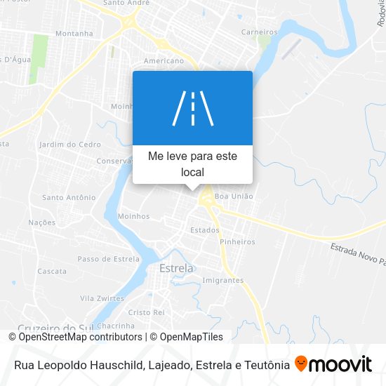 Rua Leopoldo Hauschild mapa