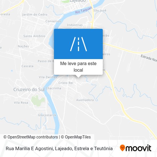 Rua Marilia E Agostini mapa
