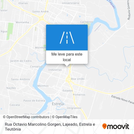 Rua Octavio Marcolino Gorgen mapa