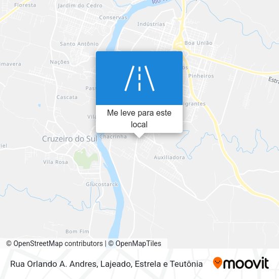 Rua Orlando A. Andres mapa