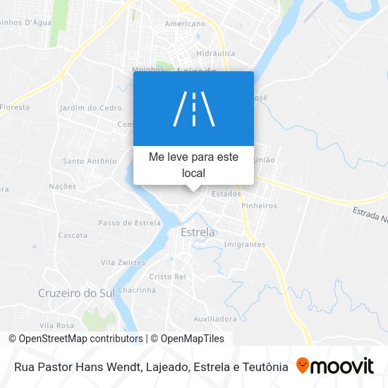 Rua Pastor Hans Wendt mapa