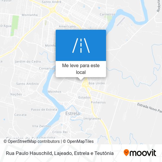 Rua Paulo Hauschild mapa