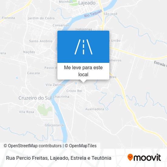 Rua Percio Freitas mapa