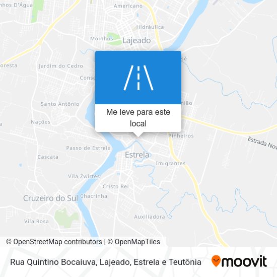 Rua Quintino Bocaiuva mapa