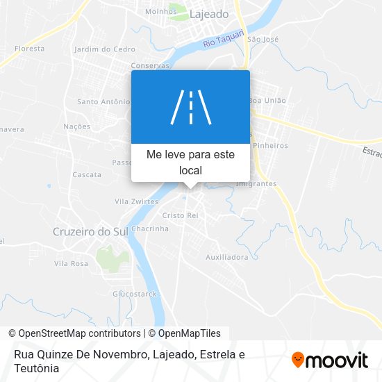 Rua Quinze De Novembro mapa