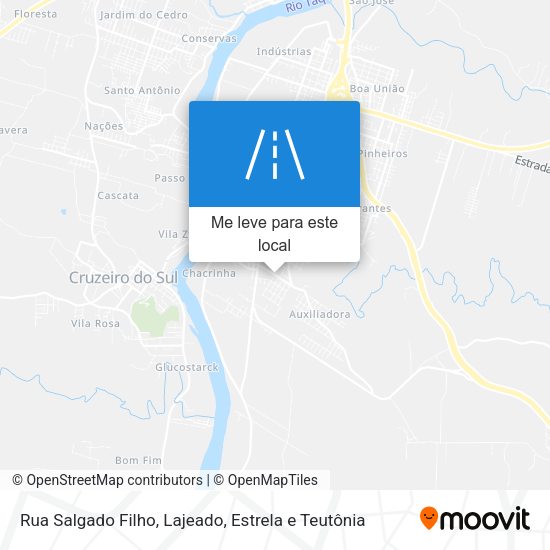 Rua Salgado Filho mapa