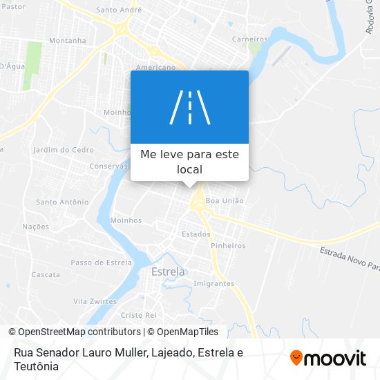 Rua Senador Lauro Muller mapa