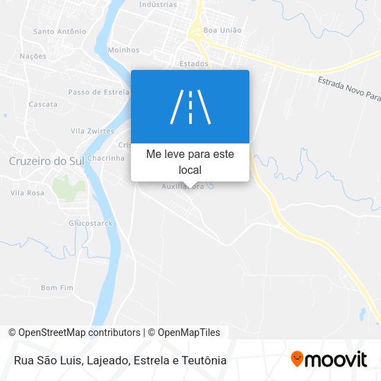 Rua São Luis mapa