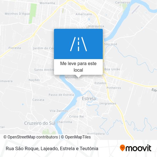 Rua São Roque mapa