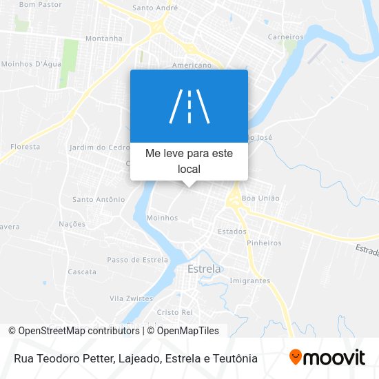 Rua Teodoro Petter mapa