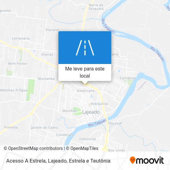 Acesso A Estrela mapa