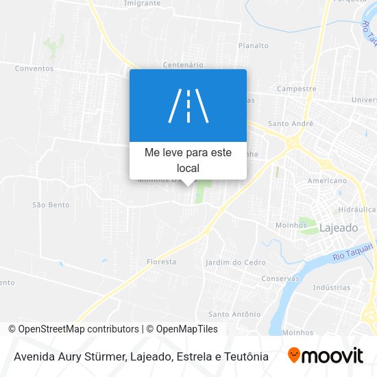 Avenida Aury Stürmer mapa