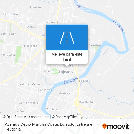 Avenida Décio Martins Costa mapa