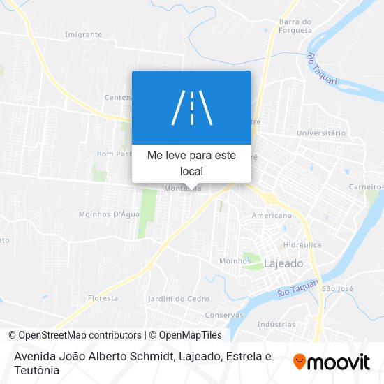 Avenida João Alberto Schmidt mapa