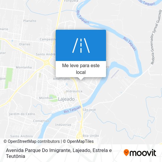 Avenida Parque Do Imigrante mapa
