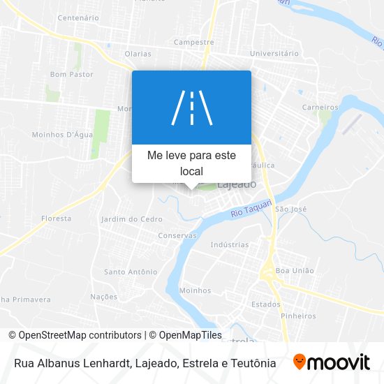 Rua Albanus Lenhardt mapa
