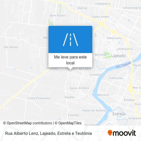 Rua Alberto Lenz mapa