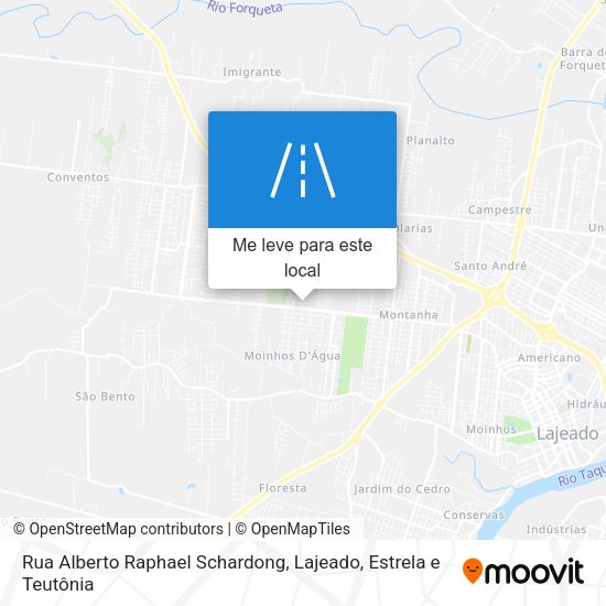 Rua Alberto Raphael Schardong mapa
