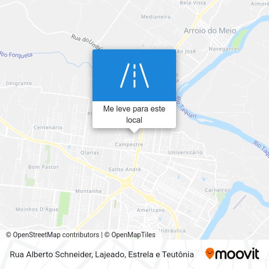 Rua Alberto Schneider mapa