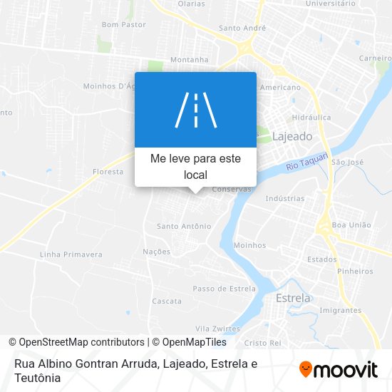 Rua Albino Gontran Arruda mapa
