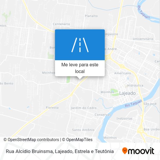 Rua Alcidio Bruinsma mapa