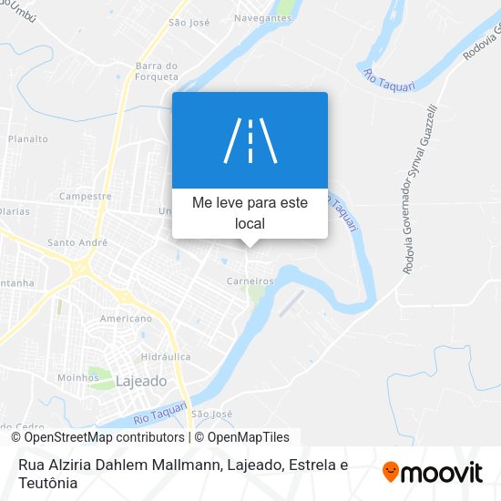 Rua Alziria Dahlem Mallmann mapa