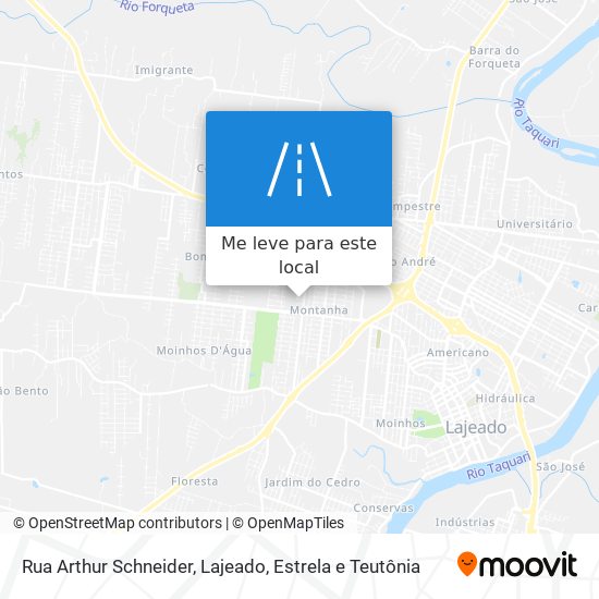 Rua Arthur Schneider mapa