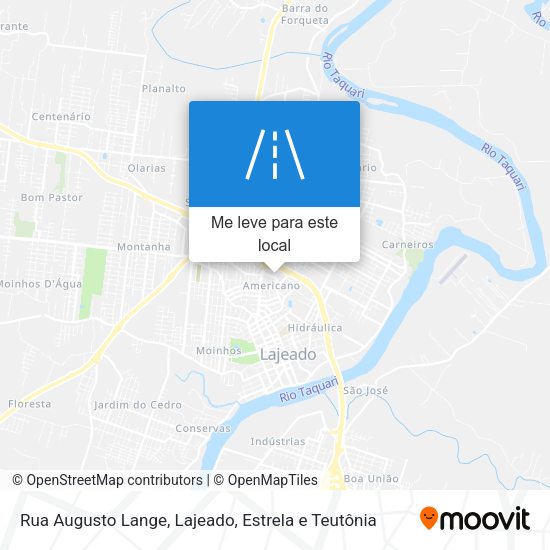 Rua Augusto Lange mapa