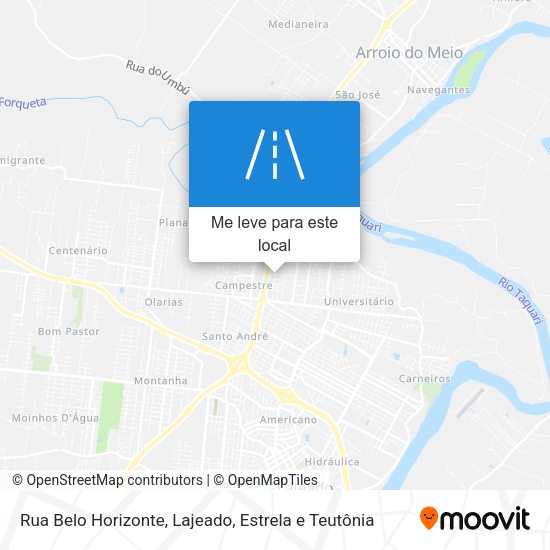 Rua Belo Horizonte mapa