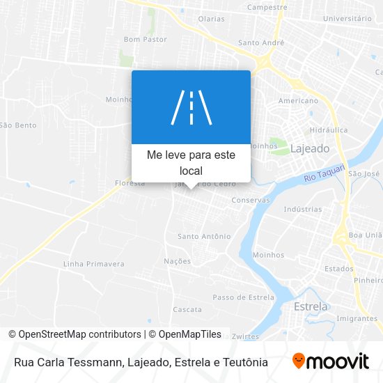Rua Carla Tessmann mapa