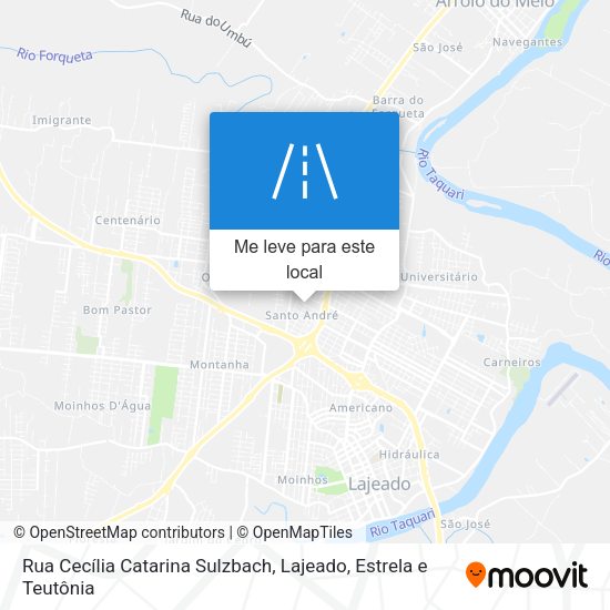 Rua Cecília Catarina Sulzbach mapa