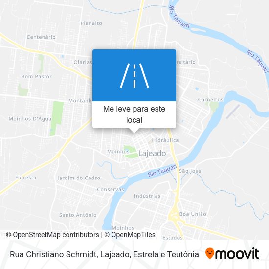 Rua Christiano Schmidt mapa