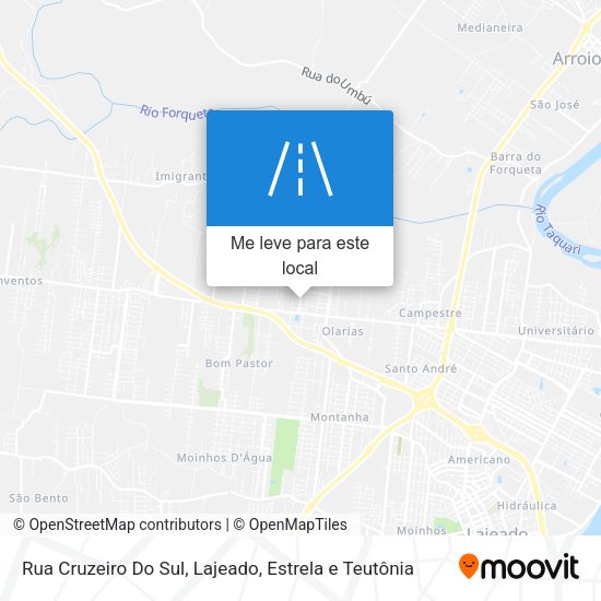 Rua Cruzeiro Do Sul mapa